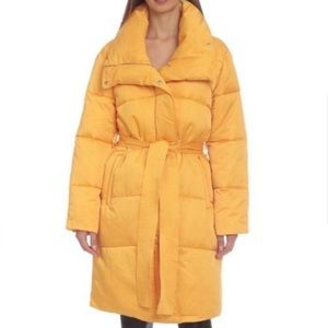 AVEC LES FILLES Mango Yellow Puffer Coat NWT size xs